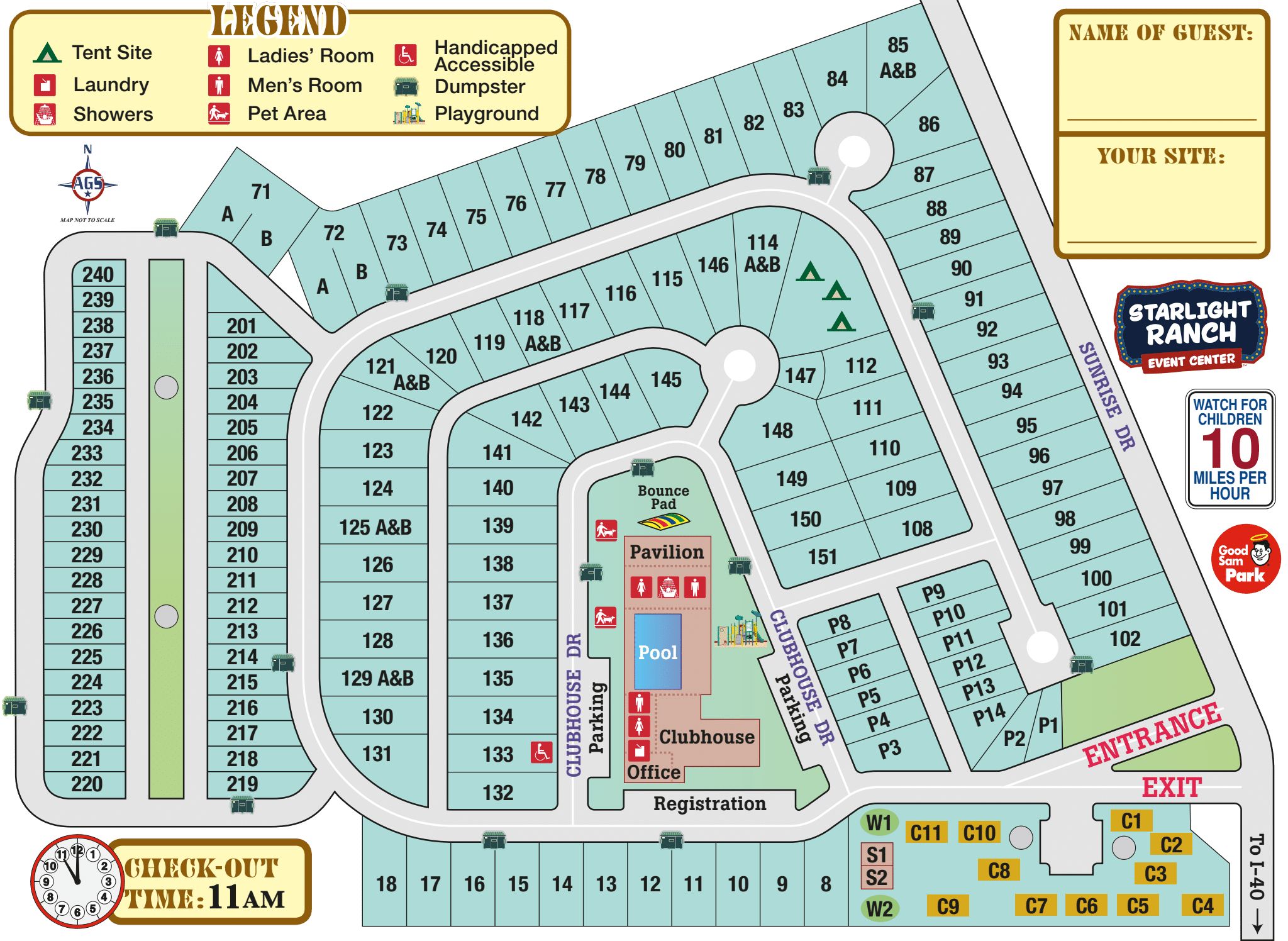 Park Map - Big Texan RV Ranch